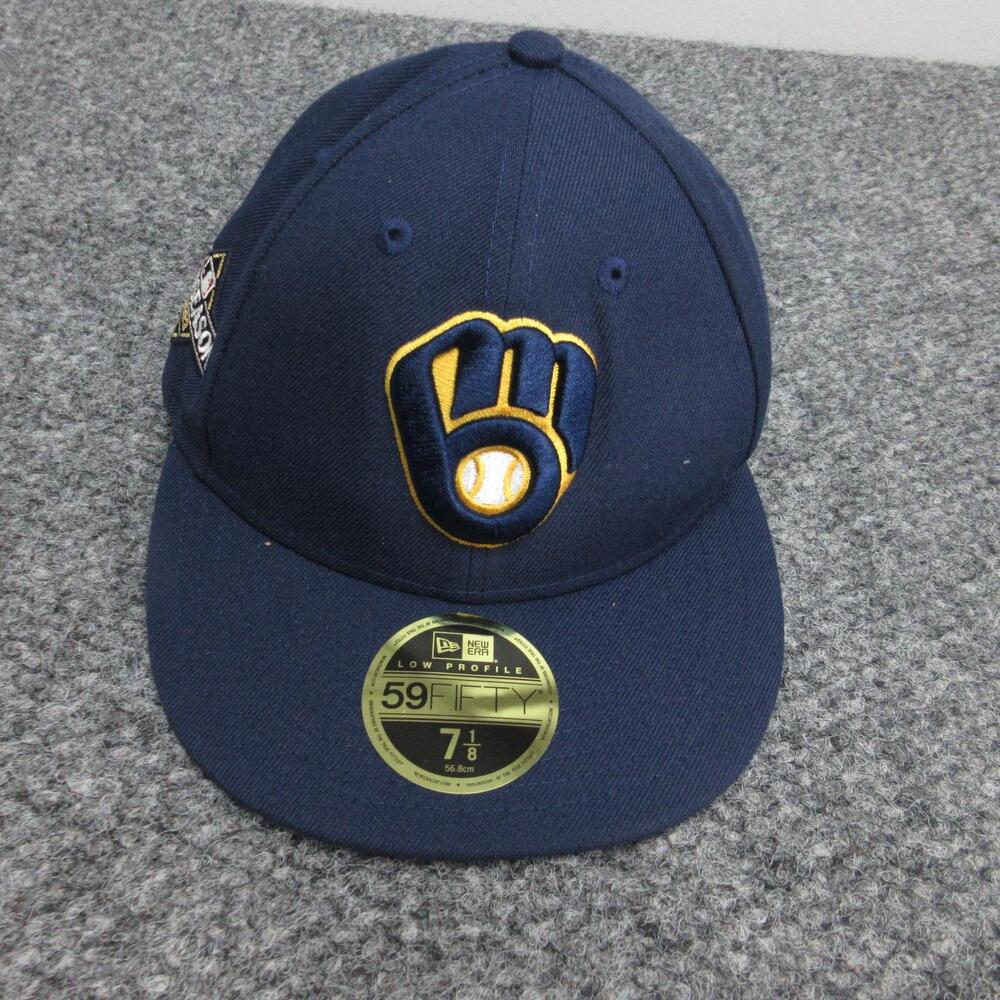 Milwaukee Brewers Hat Cap Fitted Mens 7 1/8 MLB Baseball Postseason 2023 New Era